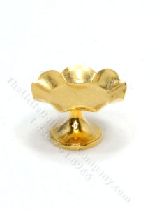 (image for) Vintage Miniature Brass Cake Stand for Dollhouses