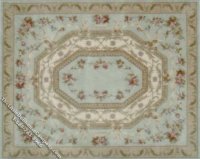 (image for) Miniature Rectangular Light Green Rug for Dollhouses