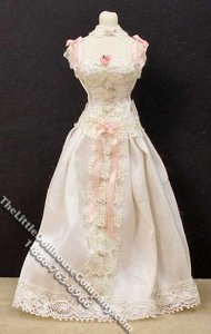 (image for) Miniature Mannequin in White Dress by Danielle Design