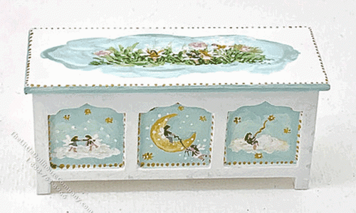 (image for) Miniature Handcrafted Chest for Dollhouses