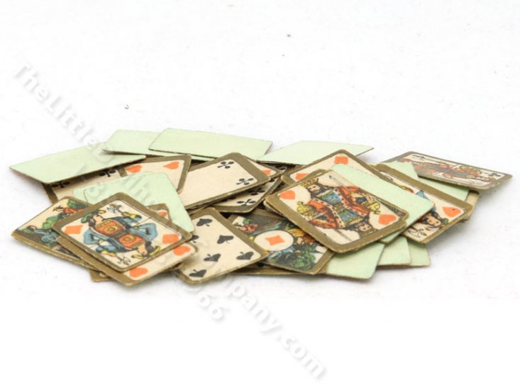 (image for) Miniature Oversized Vintage Playing Cards