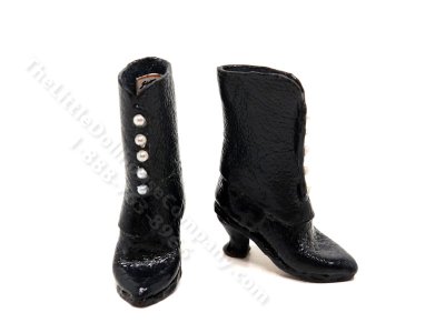 (image for) Miniature Leather Ladies Boots by Judith Blondell for Dollhouses