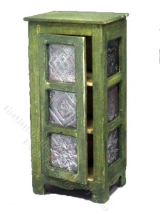 (image for) Miniature Pie Safe with Tin Door Panels for Dollhouses