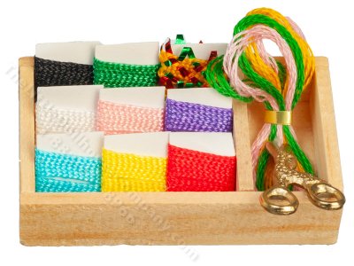(image for) Miniature Ribbon Box for Dollhouses