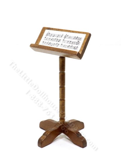 (image for) Miniature Walnut Music Stand