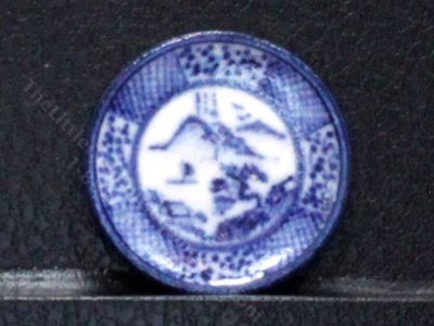 (image for) Vintage Handmade Miniature Clay Plate by J Clark