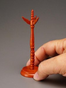 (image for) Miniature Wodden Hat Stand for Dollhouses