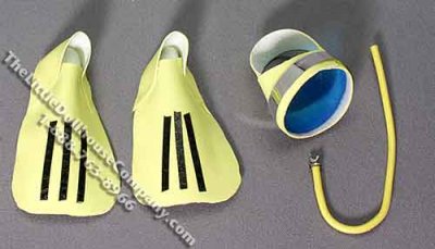 (image for) Dollhouse Scale Model Yellow Skin Diving Accessories By Barb
