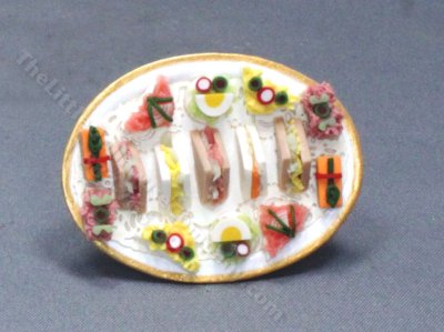 (image for) Miniature Tray of Tea Sandwiches by J Culham