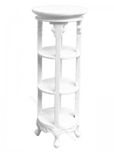 (image for) Miniature White Victorian Servery Stand