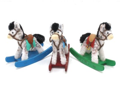 (image for) Miniature Rocking Horse by Sue Wilkes of Shoebutton Bears
