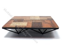 (image for) Miniature Large Square M.U.T.T. Coffee Table w/ Black Base by PRD Miniatures