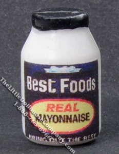 (image for) Miniature Mayonnaise Jar for Dollhouses