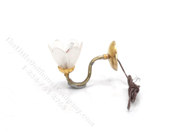 (image for) Miniature Floral Wall Sconce for Dollhouses