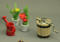 (image for) Dollhouse Miniature Garden or Balcony Set