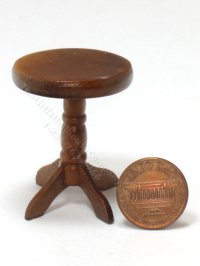 (image for) Miniature Round Walnut Stool