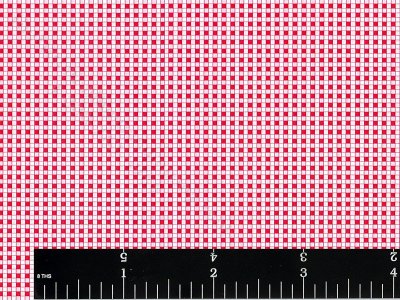 (image for) Pink Gingham Pattern Miniature Wallpaper for Dollhouses