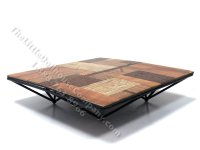 (image for) Miniature Large Square M.U.T.T. Coffee Table w/ Black Base by PRD Miniatures