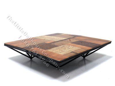 (image for) Miniature Large Square M.U.T.T. Coffee Table w/ Black Base by PRD Miniatures