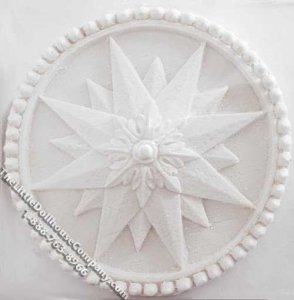 (image for) Dollhouse Scale Model Round Ceiling Medallion