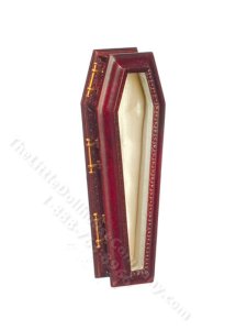 (image for) Miniature Glass Top Coffin - Mahogany