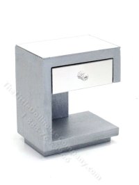 (image for) Miniature Modern Mirrored Right Nightstand by Judith Blondell