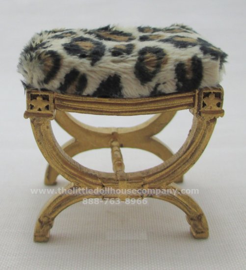 (image for) Miniature Gold Painted "X" Frame Stool