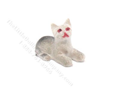 (image for) Dollhouse Scale Model Grey Cat