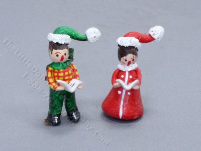 (image for) Miniature Carolers figurines for Dollhouses