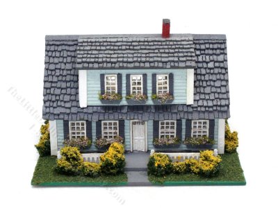 (image for) 1:144 Scale Full Cape Cod Assembled Dollhouse