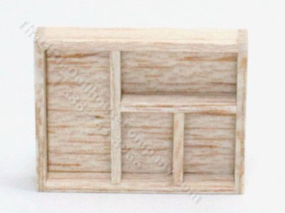 (image for) Miniature Wooden Drawer Organizer for Dollhouses