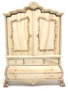 (image for) Miniature Unfinished Dutch Dollhouse for Dollhouses