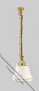 (image for) 1/2Scale 12v Scallop Shade Hanging Lamp for Dollhouses(Disc.)