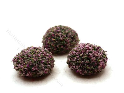 (image for) Miniature 1 inch Violet Mound Bush (3 pack) for Dollhouses