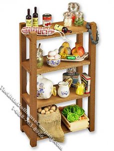 (image for) Miniature Cellar Rack Display for Dollhouses