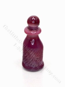 (image for) Miniature Purple Stoppered Glass Bottle by Gerd Felka