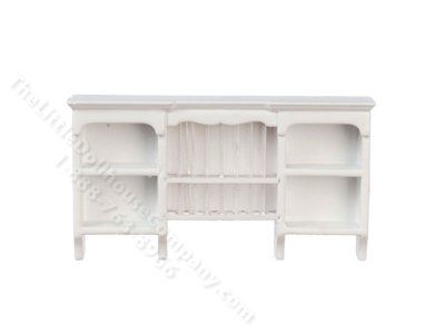 (image for) Miniature White Plate Holder For Dollhouses