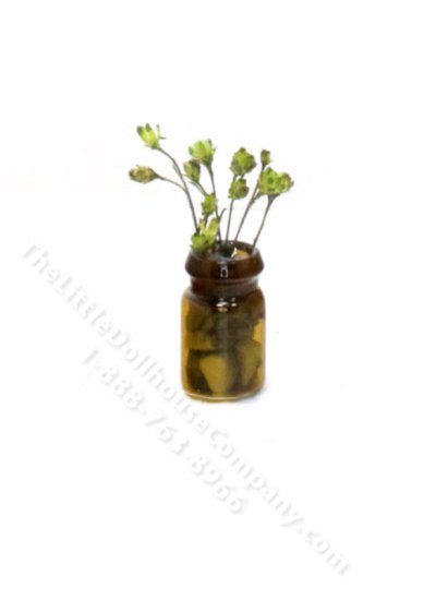 (image for) Miniature Umber Vase with Flowers by PRD Miniatures