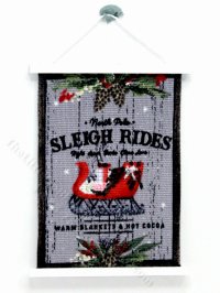 (image for) Miniature 'Sleigh Rides' Wall Hanging
