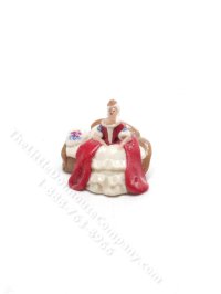 (image for) Miniature Handmade Lady on Settee Figurine