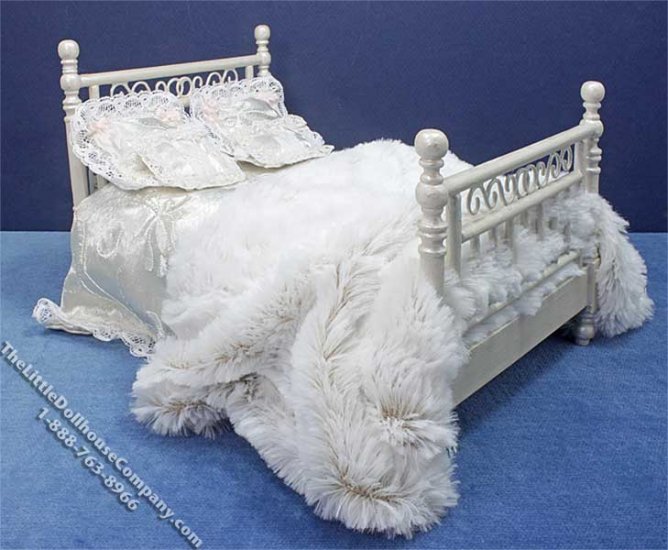 (image for) Miniature Dressed White Bed by Danielle Designs