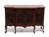 (image for) Miniature Walnut Buffet for Dollhouses