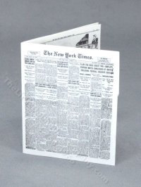 (image for) Miniature New York Times Newspaper for Dollhouses