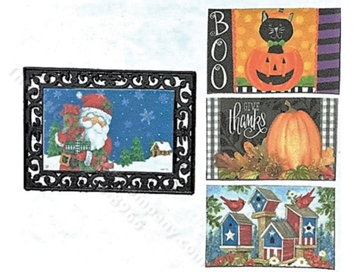(image for) Miniature Holiday Door Mat Set #1
