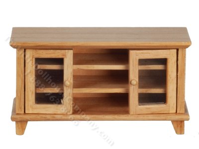 (image for) Miniature Teak Console Table for Dollhouses