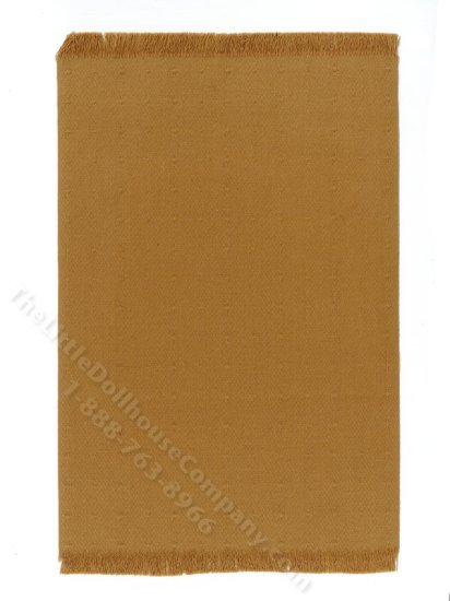(image for) Miniature Dotted Gold Rug for Dollhouses
