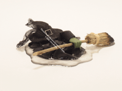 (image for) Miniature Melted Wicked Witch for Dollhouses