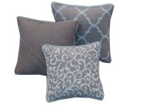 (image for) Miniature Heather and Smokey Three Piece Pillow Set