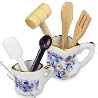 (image for) Miniature Kitchen Utensil Set for Dollhouses