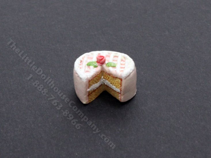 (image for) Miniature Pink Cake for Dollhouses